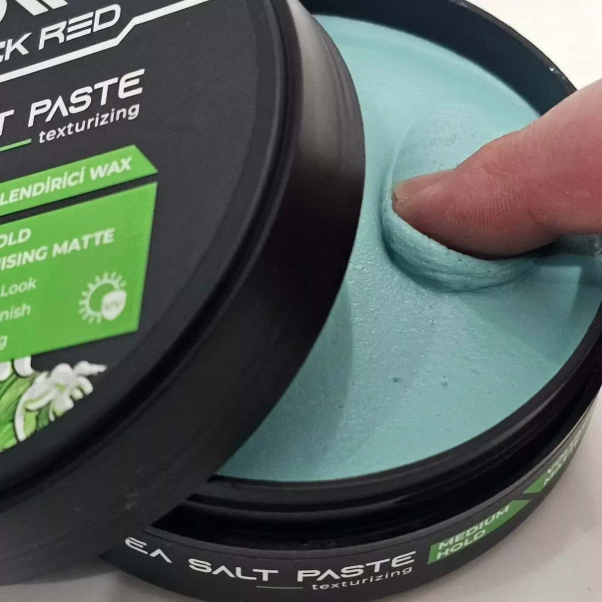 Black Red Hair Styling Texturising Sea Salt Paste 120ml | Barber Outlet