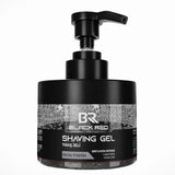 Black Red Shaving Gel Iron Finish 500ml