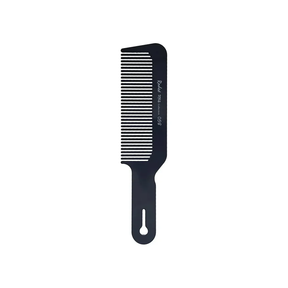 Black comb on a white background