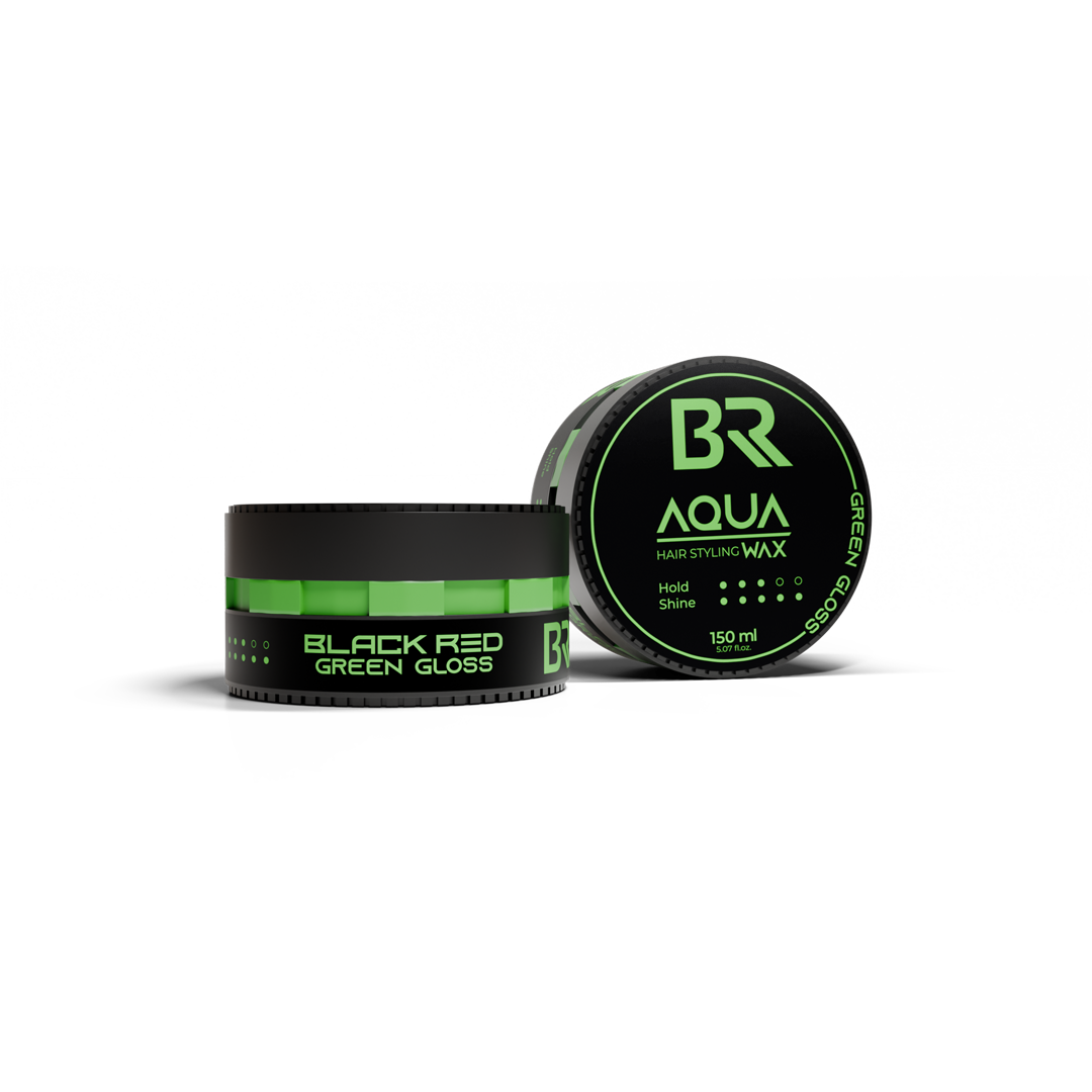 Black Red Aqua Hair Styling Wax Green Gloss 150ml