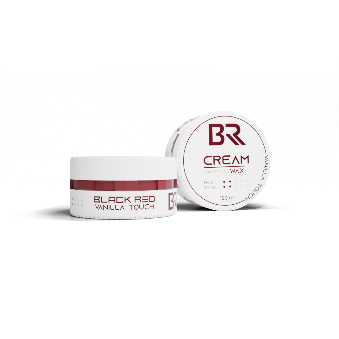Black Red Cream Hair Styling Wax Vanilla Touch 150ml