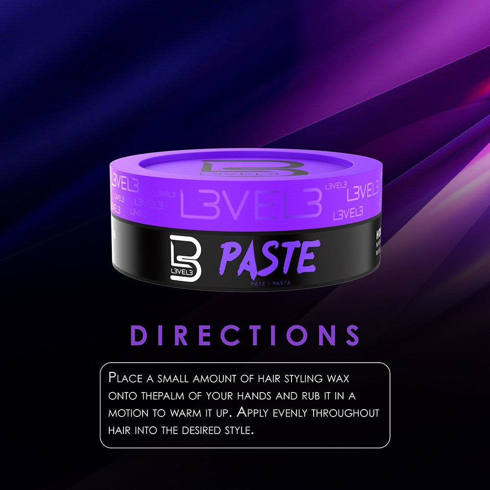 L3VEL3 Hair Styling Paste Matte Finish