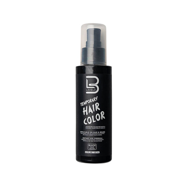 L3VEL3 Temporary Hair and Beard Colour Black 125ml