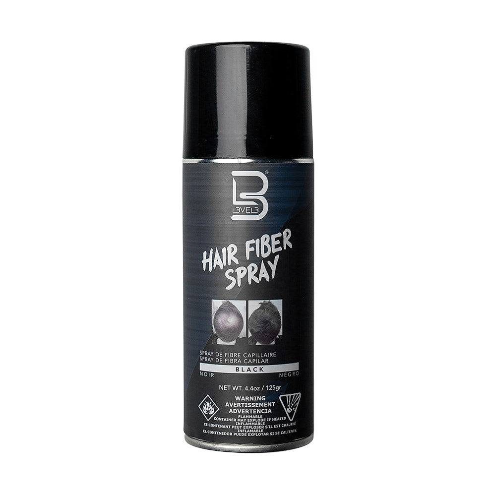 L3VEL3 Hair Fibre Spray Black 125g