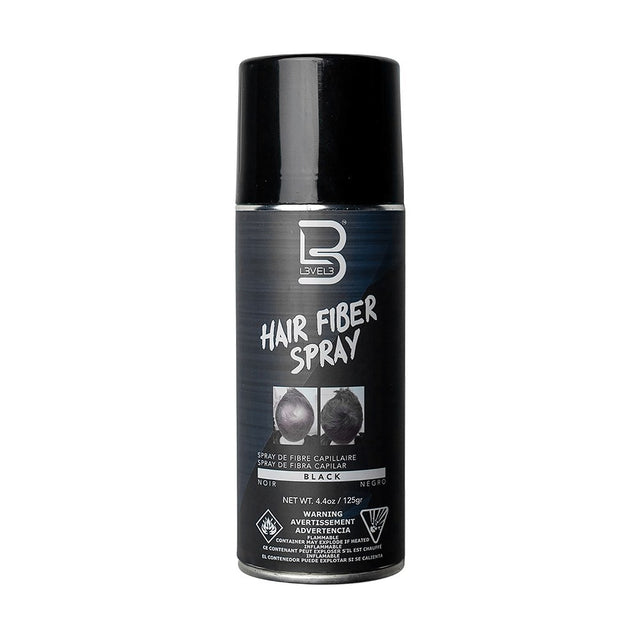 L3VEL3 Hair Fibre Spray Black 125g