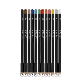 L3VEL3 Liner Pencils Assorted Colours 12pc