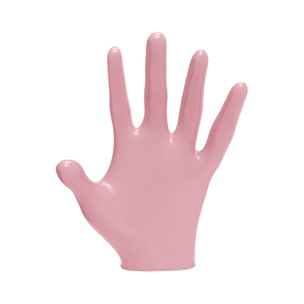 L3VEL3 Nitrile Gloves Pink Small 100pk