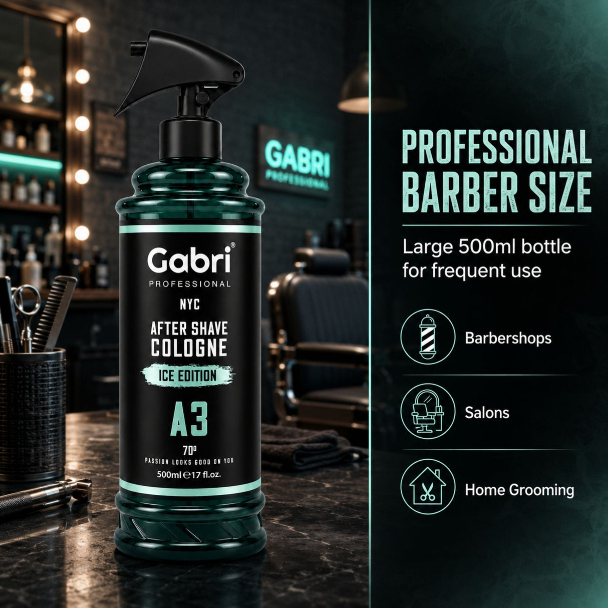 Gabri Professional - A3 After Shave Cologne Ice Edition 500ml