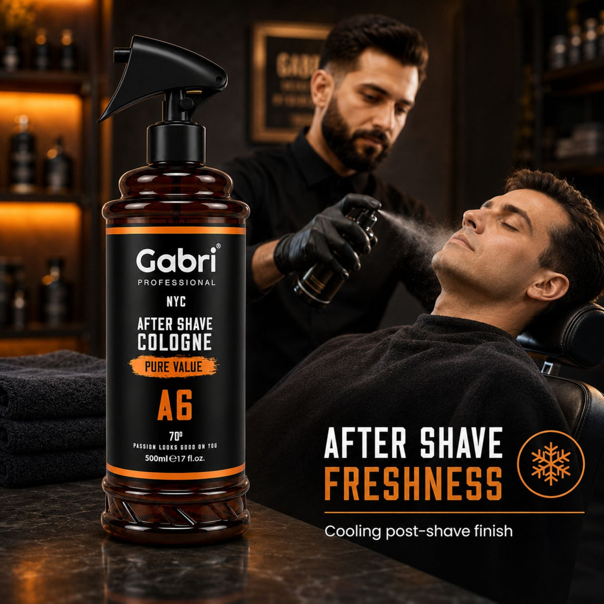 Gabri Professional - A6 After Shave Cologne Pure Value 500ml
