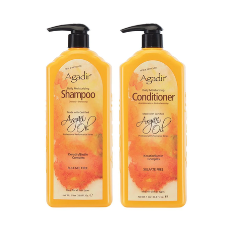 Agadir Argan Oil Daily Moisturizing Shampoo & Conditioner 1 LITRE DUO | Barber Outlet