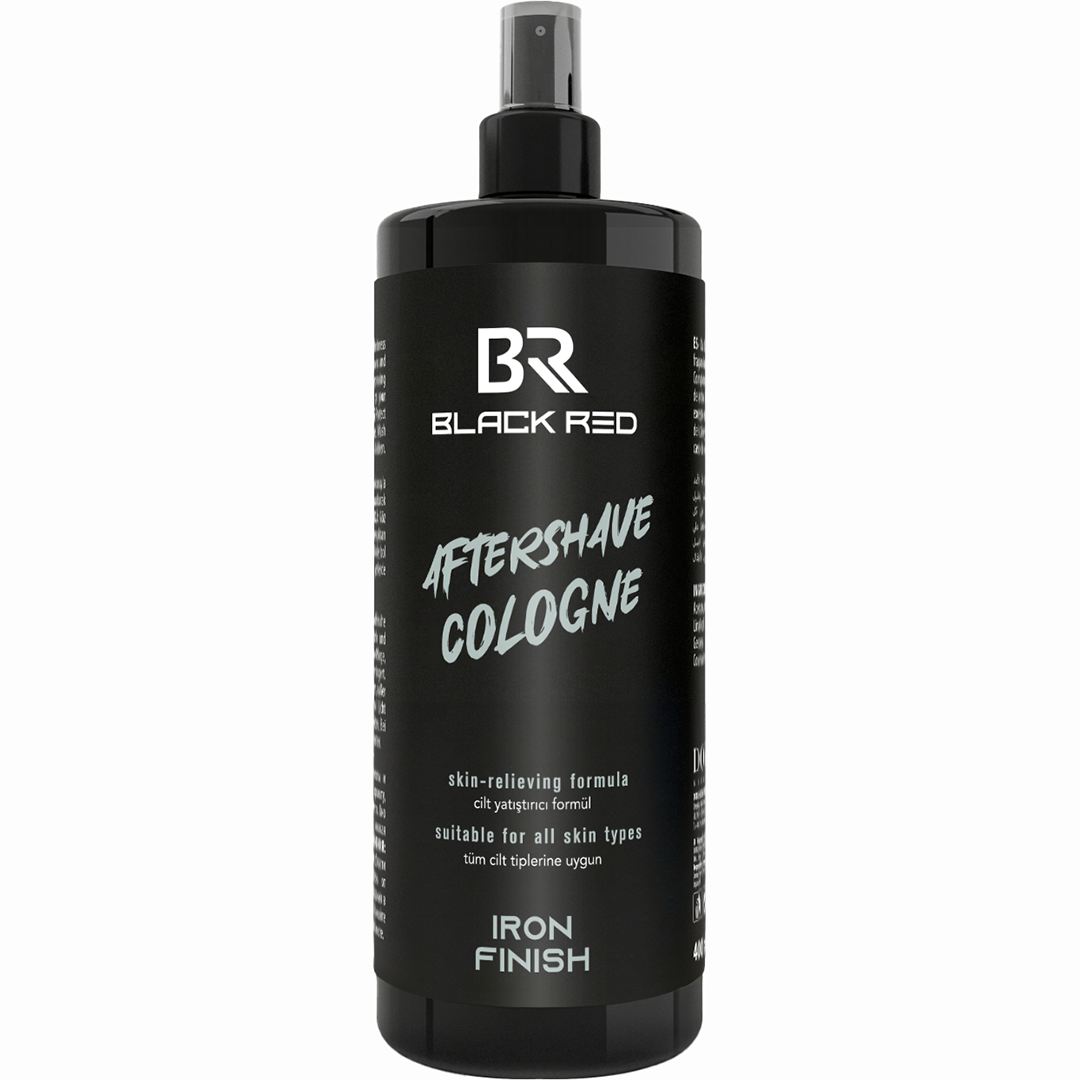 Black Red After Shave Cologne Iron Finish 400ml