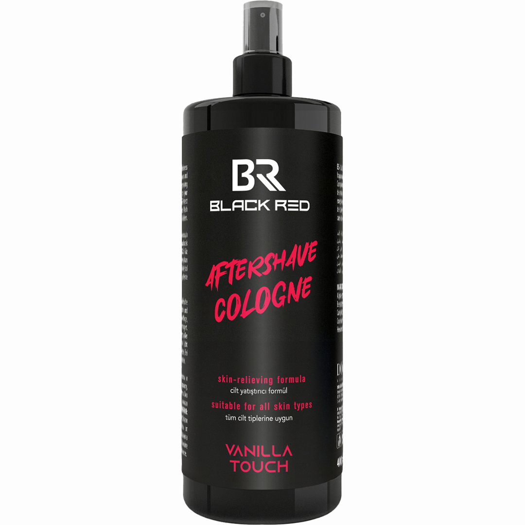 Black Red After Shave Cologne Vanilla Touch 400ml