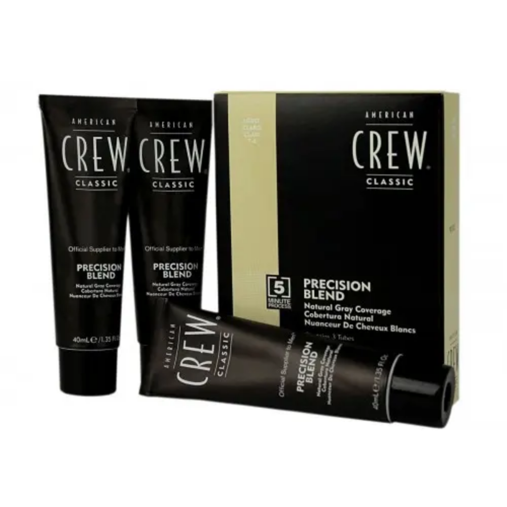 American Crew Precision Blend Light Hair Color 7-8 - 3x40ml with Developer 15VOL - Bundle | Barber Outlet