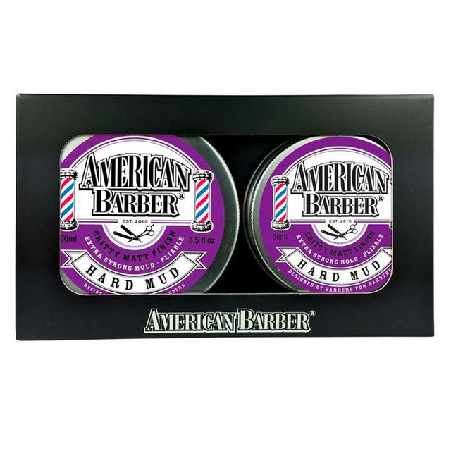 American Barber Hard Mud 50ml-100ml Duo Pack | Barber Outlet