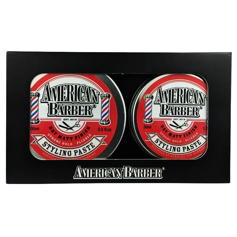 American Barber Styling Paste 50ml-100ml Duo Pack | Barber Outlet