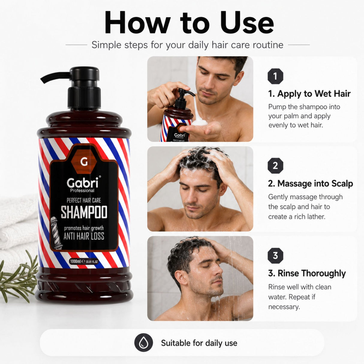 Gabri Professional - Anti Hair Loss Shampoo 1000ml