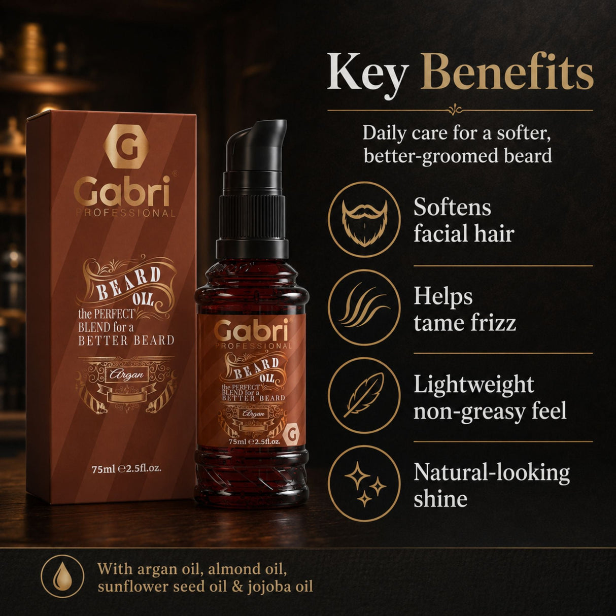 Gabri Professional - Beard Oil Argan Oil 75ml