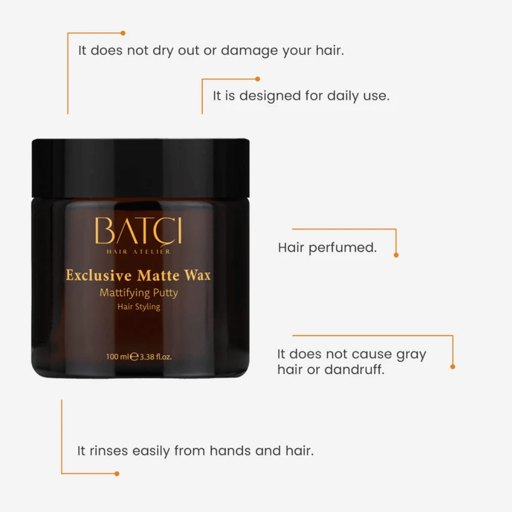 Batci Exclusive Matte Hair Wax - Ultra Hold & Long Lasting 100 ML