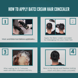 Batci Hair Concealer with Hair Care Shampoo - 500ml DUO