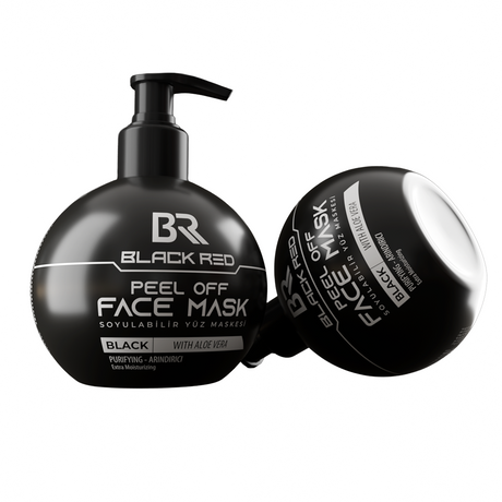 Black Red Peel Off Face Mask Black with Aloe Vera 250ml
