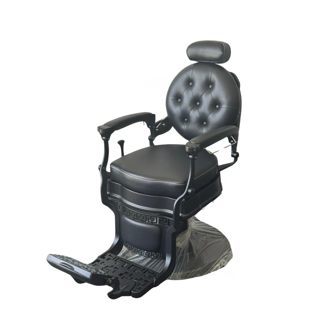 Black Luxury Barber Chair – Heavy Duty, Superior Comfort for Barbershops | Barber Outlet