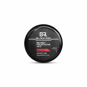 Black Red Beard and Moustache Wax 50ml | Barber Outlet