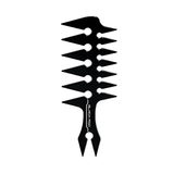 Black Red Double Side Texture Comb