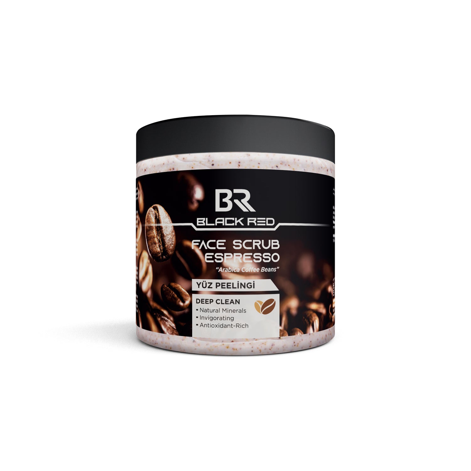 Black Red Face Scrub Espresso 500ml | Barber Outlet