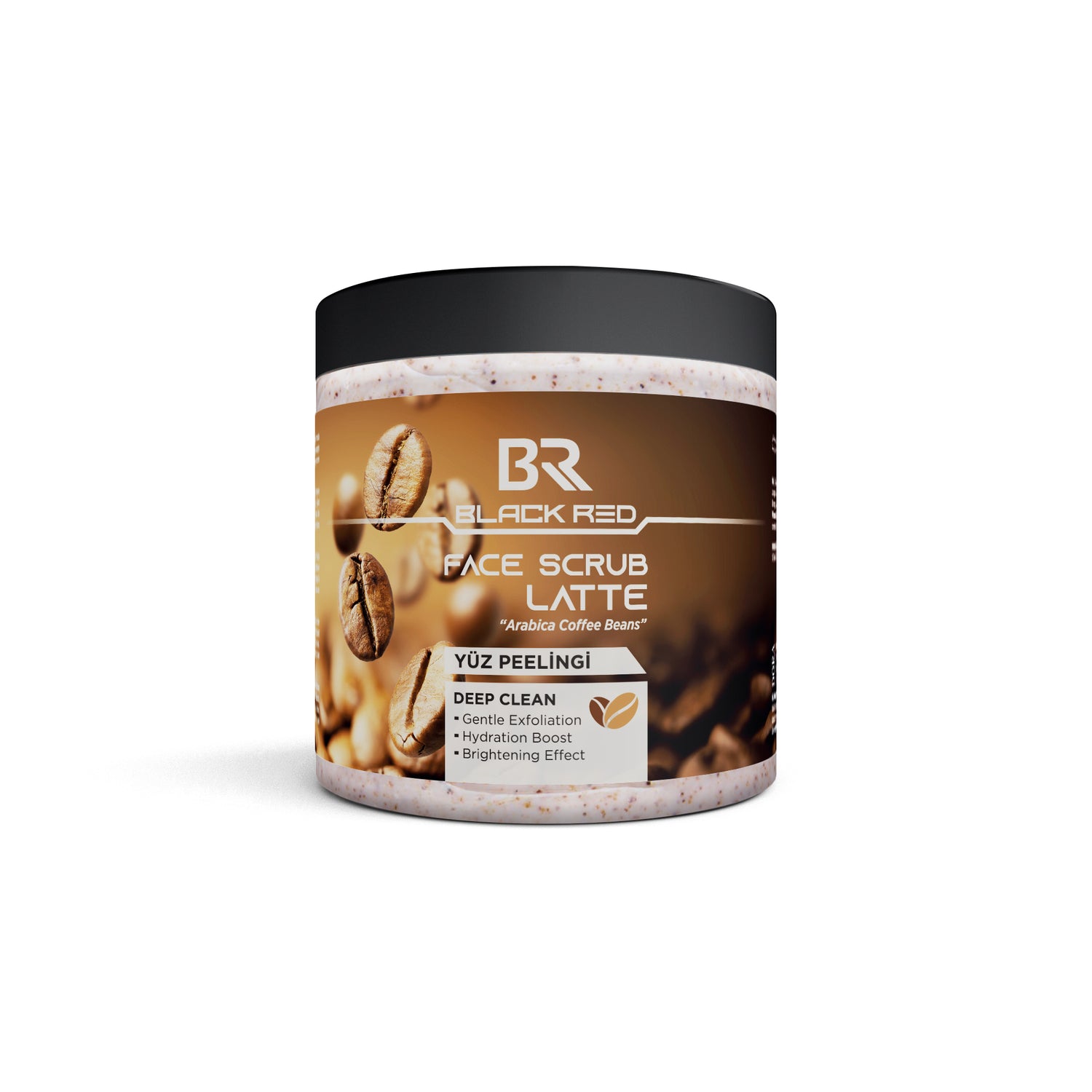 Black Red Face Scrub Latte 500ml | Barber Outlet