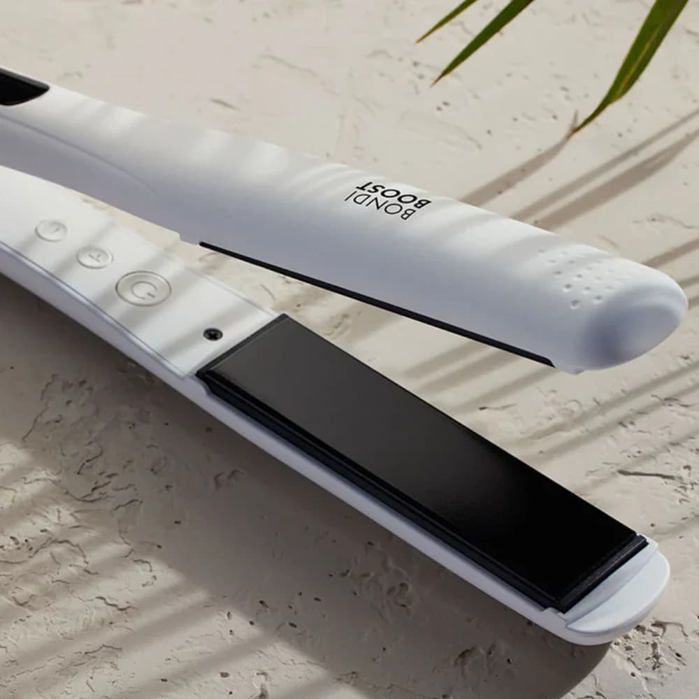 BondiBoost Aloe Infused Flat Iron Ceramic Plated Hair Straightener | Barber Outlet