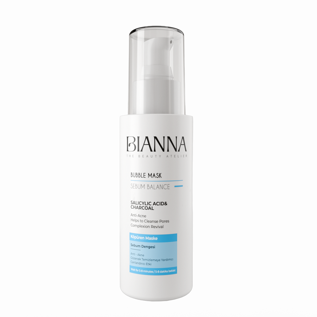 Bianna Bubble Mask Sebum Balance Salicylic Acid & Charcoal 75ml