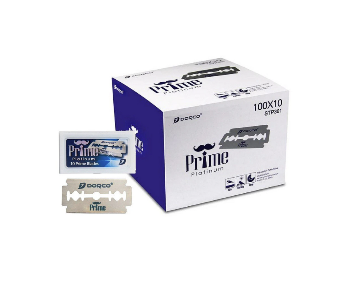 Dorco Prime Platinum Double Edge Razor Blades 100