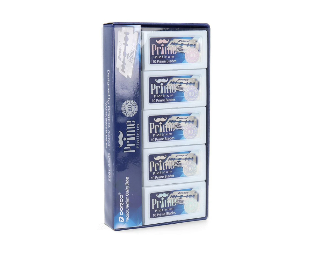 Dorco Prime Platinum Double Edge Razor Blades 100