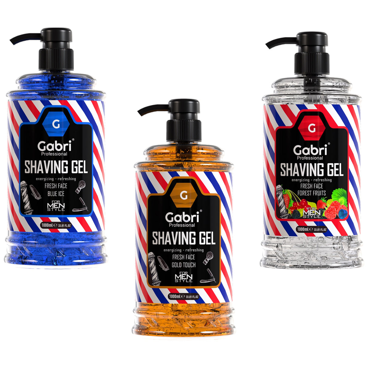 Gabri Professional - Shaving Gel Fresh Face Gold Touch 1000ml