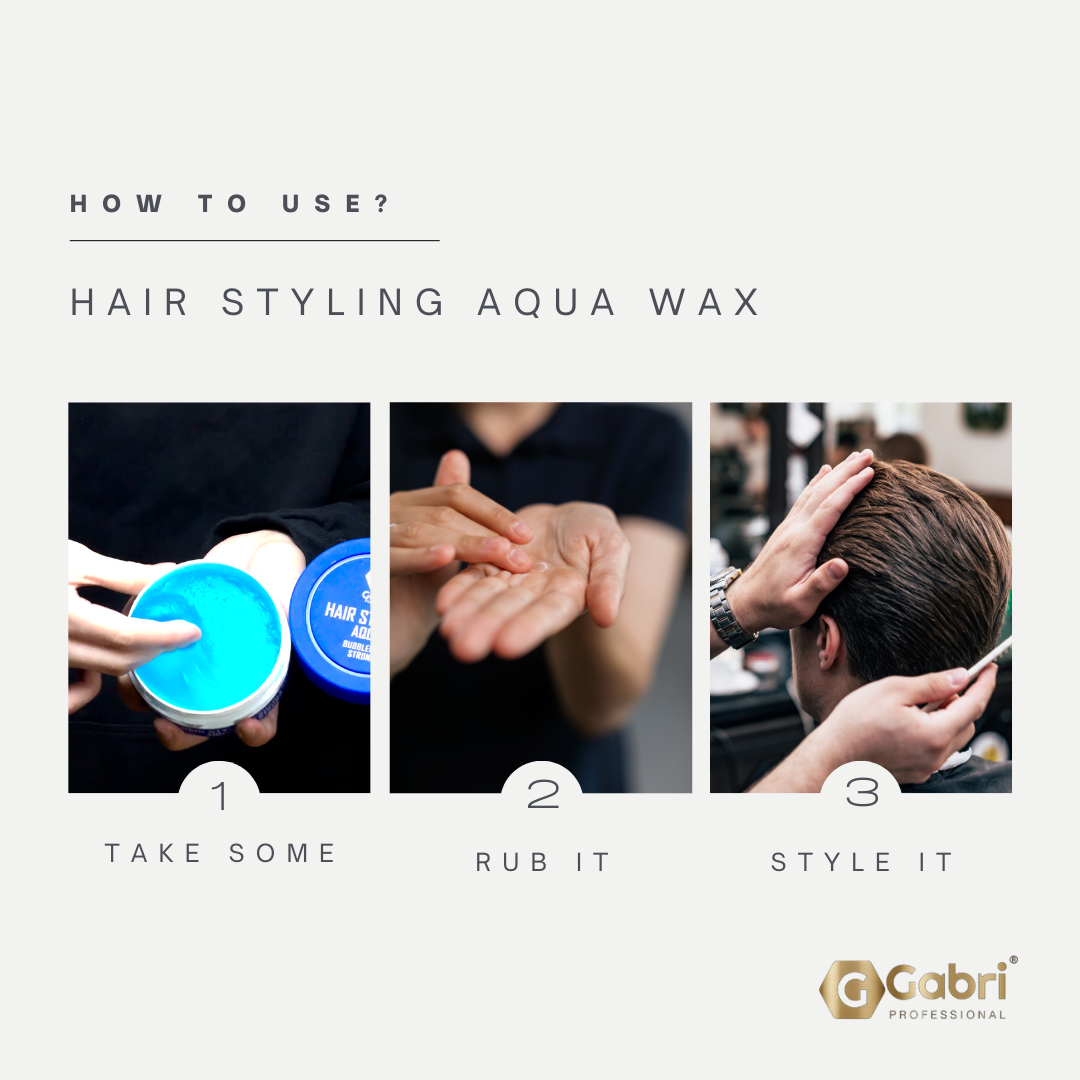 Gabri Professional - Hair Styling Aqua Wax Bubblegum Strong 150ml