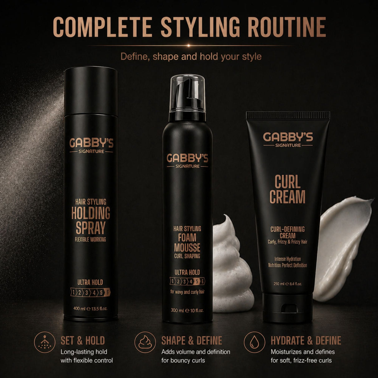 Gabby's Signature - Hair Styling Foam Mousse 300ml