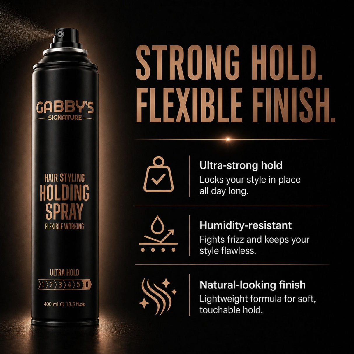 Gabby's Signature - Hair Styling Holding Spray 400ml