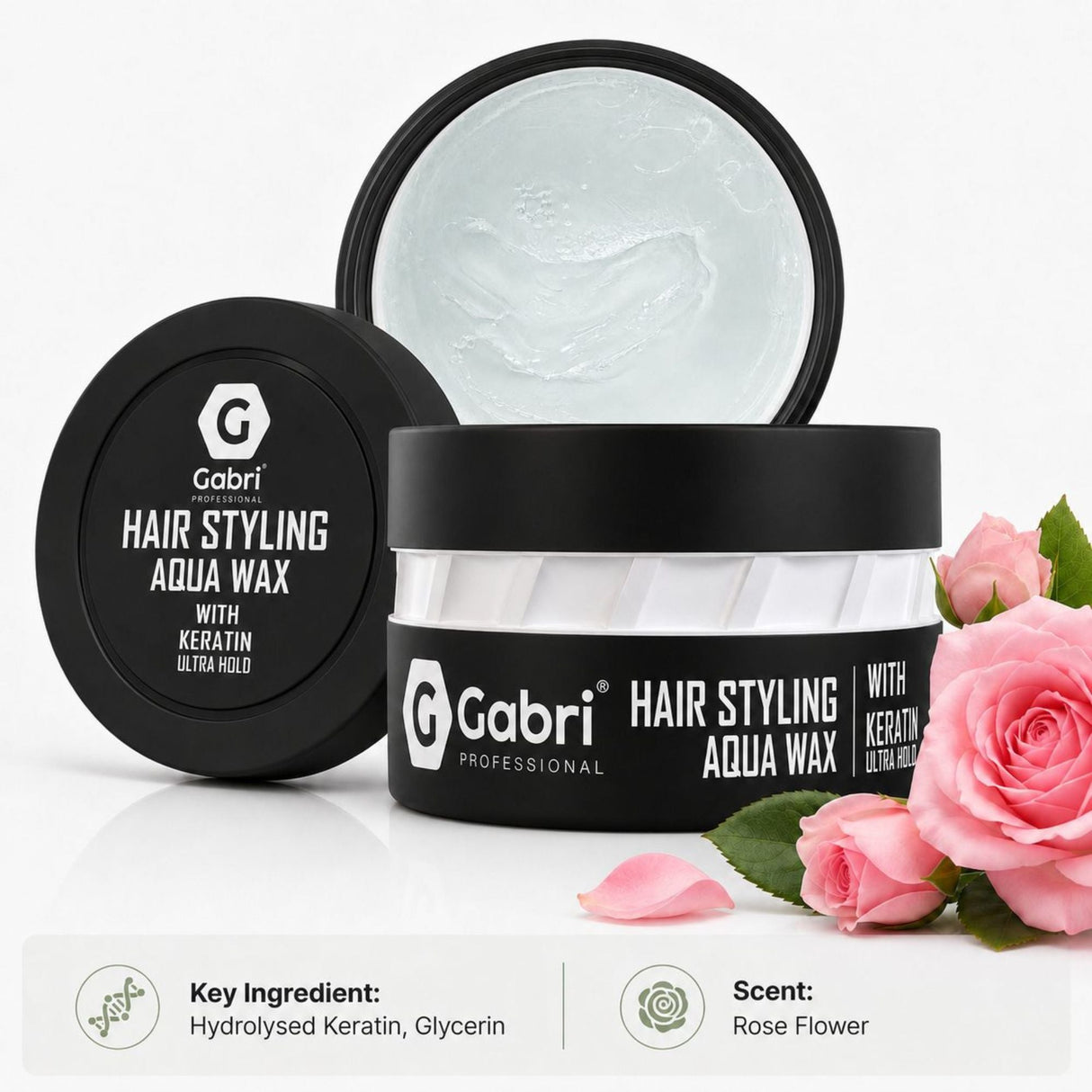 Gabri Professional - Hair Styling Aqua Wax Keratin Ultra Hold 150ml