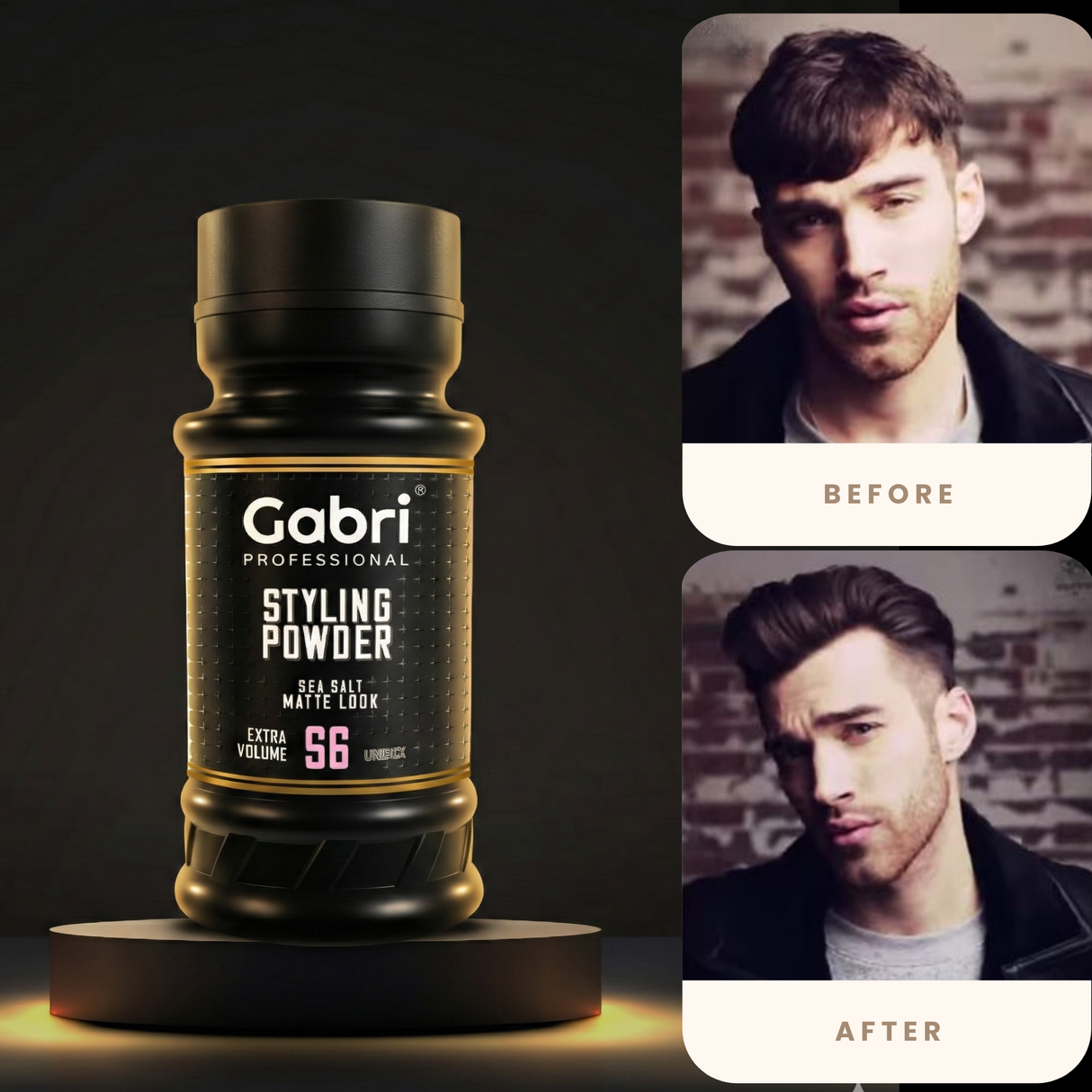 Gabri Professional -  Hair Styling Powder Sea Salt Matte Look S6 Extra Volume 21g