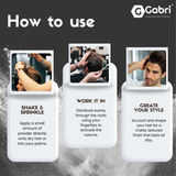 Gabri Professional -  Hair Styling Powder Sea Salt Matte Look S7 Ultra Strong 21g