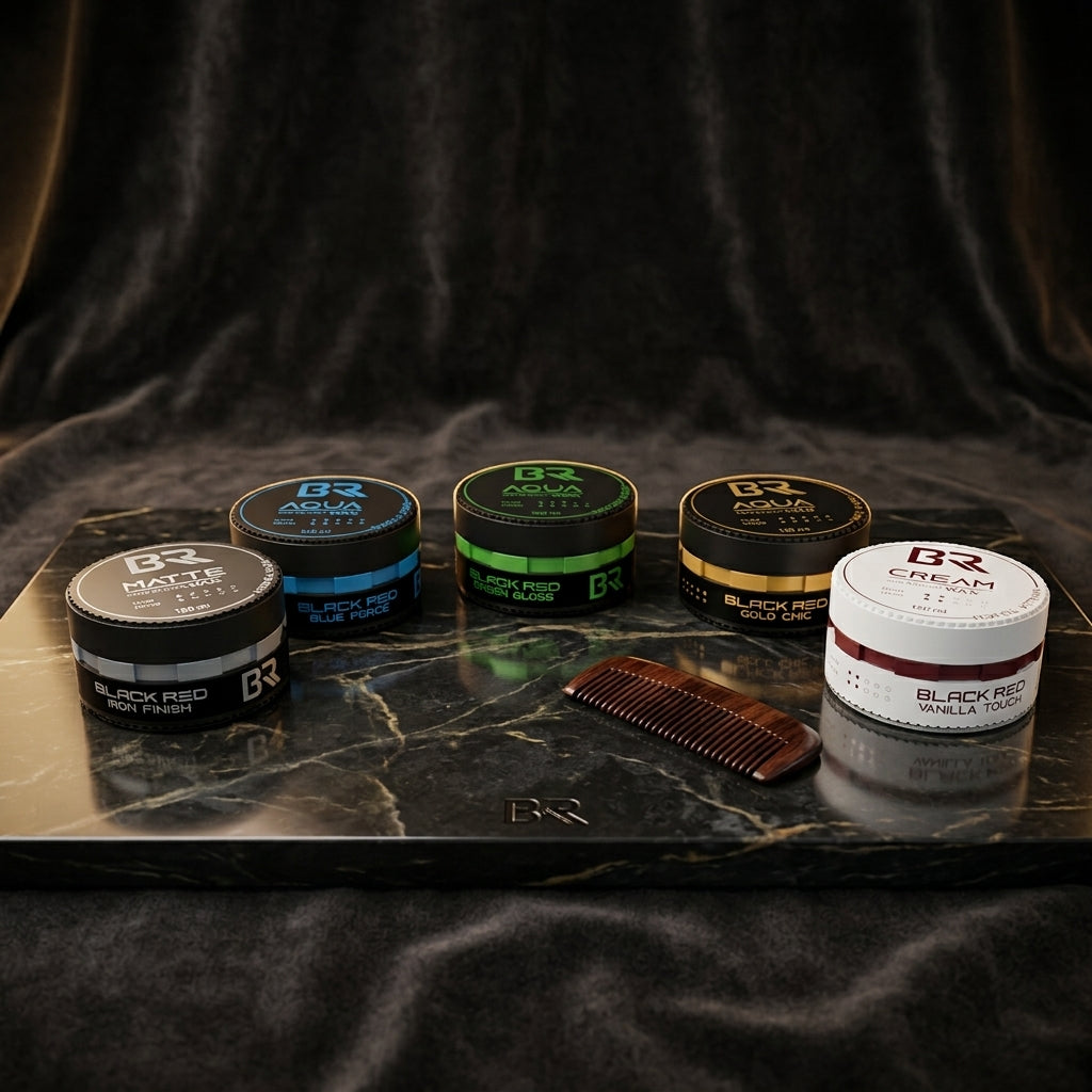 Black Red Cream Hair Styling Wax Vanilla Touch 150ml