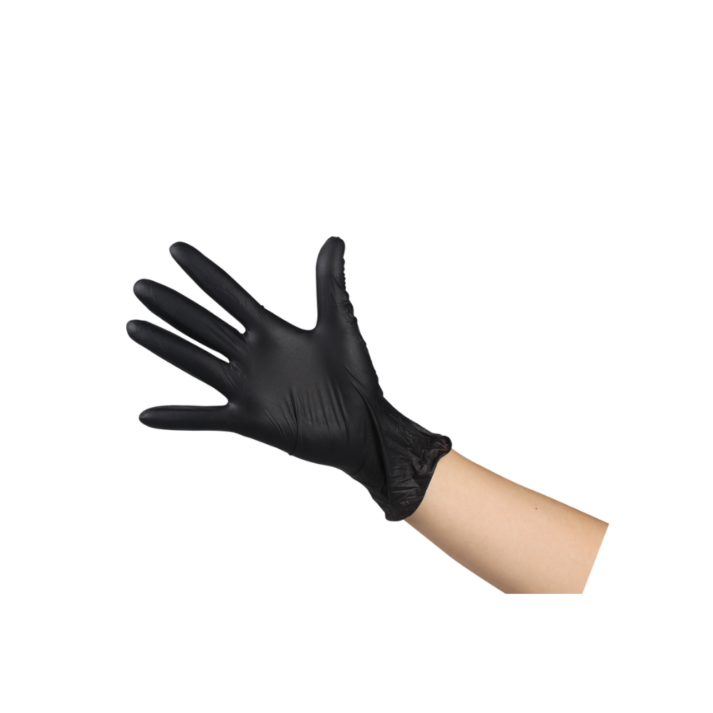 JRL Black Nitrile Gloves -100 Pack