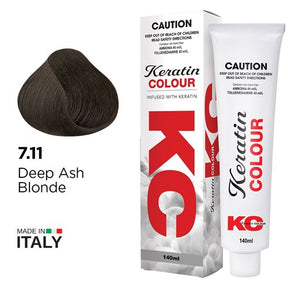 Keratin Colour Permanent Colour 7.11 Deep Ash Blonde