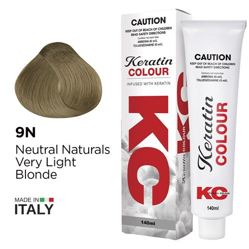 Keratin Colour Permanent Colour 9N Neutral Naturals Very Light Blonde ...