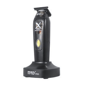 Black hair trimmer with 'MRD Pro' branding on a white background