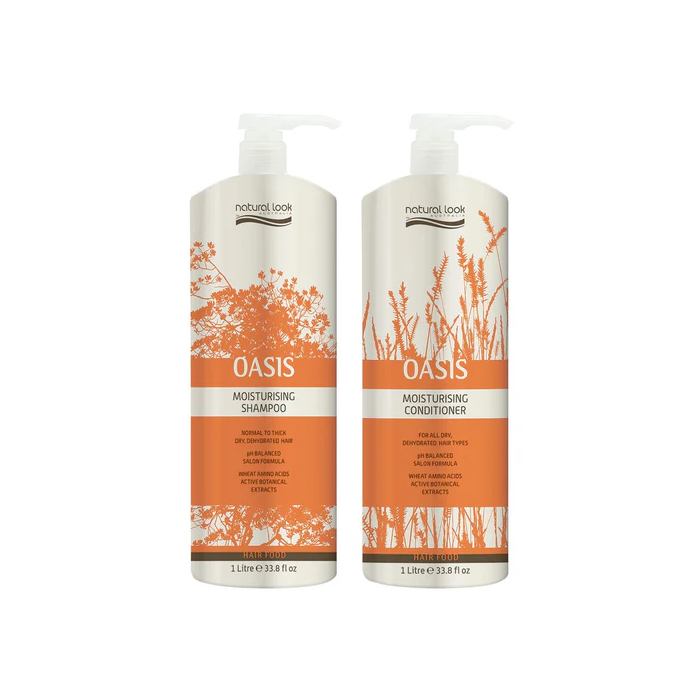 Natural Look Oasis Moisturising Shampoo & Conditioner 1Lt Bundle