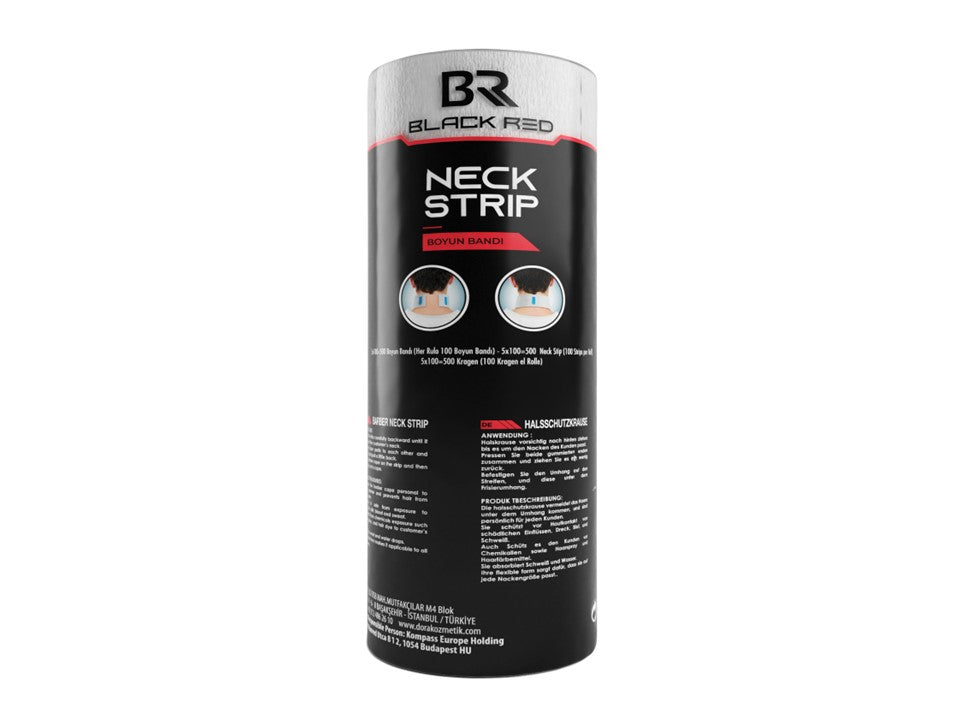 Black Red Neck Strip 10 X 5 Rolls