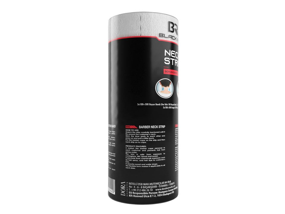 Black Red Neck Strip 10 X 5 Rolls