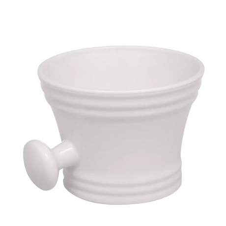 Plastic Shave Mug Bowl with Handle – Black or White | Barber Outlet
