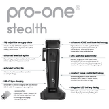 Pro One Stealth Professional Cordless Clipper
